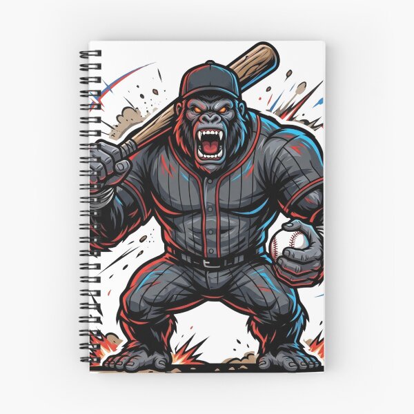 Item preview, Angry Gorilla Baseball Player Mascot – Beast Mode Sports Illustration designed and sold by Pandora´s Box.