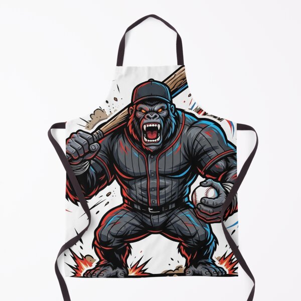 Item preview, Angry Gorilla Baseball Player Mascot – Beast Mode Sports Illustration designed and sold by Pandora´s Box.