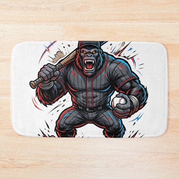 Item preview, Angry Gorilla Baseball Player Mascot – Beast Mode Sports Illustration designed and sold by Pandora´s Box.