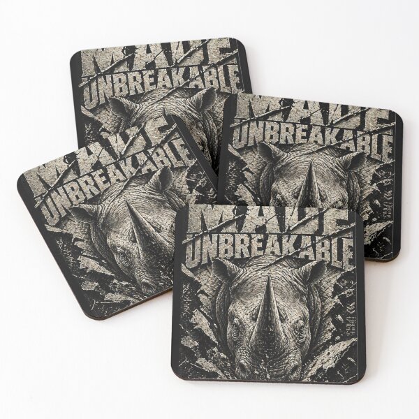 Item preview, Founder Made Unbreakable Rhino Industrial Brutalist Mindset Art designed and sold by SavannaStrikes.