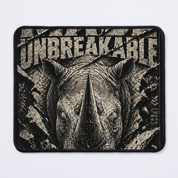 Item preview, Founder Made Unbreakable Rhino Industrial Brutalist Mindset Art designed and sold by SavannaStrikes.