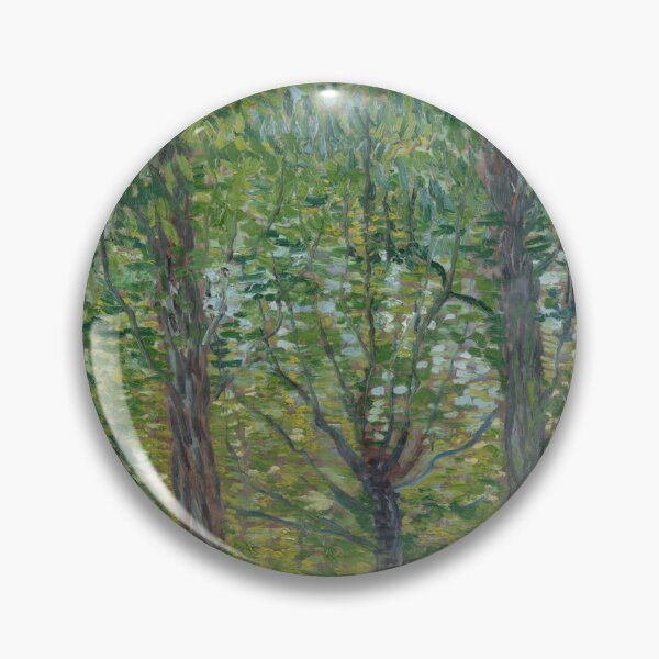 Artikelvorschau, Bäume von Vincent van Gogh: Postimpressionistischer Wald-Kunstdruck entworfen und verkauft von artofuniverse.