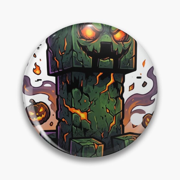 Item preview, Spooky Halloween Creeper Monster – Jack O' Lantern Pixel Style designed and sold by Pandora´s Box.