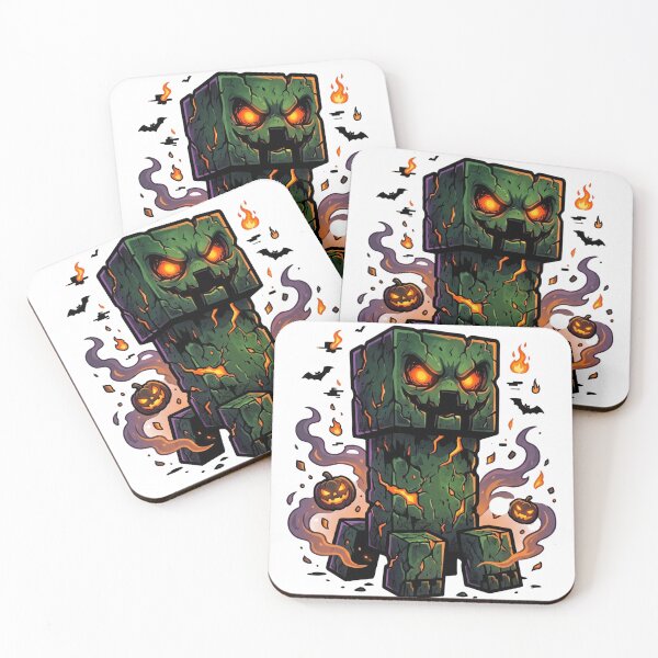 Item preview, Spooky Halloween Creeper Monster – Jack O' Lantern Pixel Style designed and sold by Pandora´s Box.