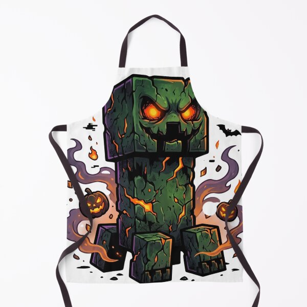Item preview, Spooky Halloween Creeper Monster – Jack O' Lantern Pixel Style designed and sold by Pandora´s Box.
