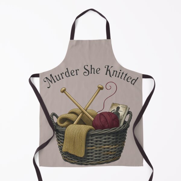 Item preview, Murder She Knitted — Cozy Knitting Mystery Pun Cottagecore Tee designed and sold by kosimazaki.