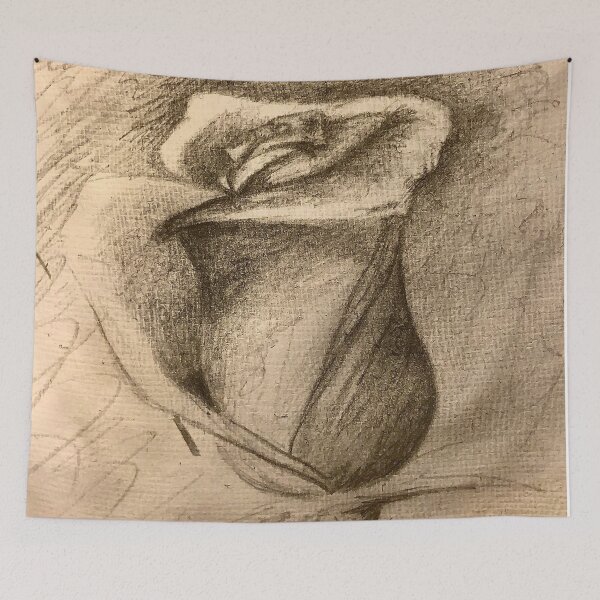Item preview, rose drawing designed and sold by GiSilver.