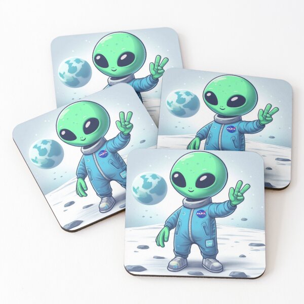 Item preview, Astronaut Alien on the moon designed and sold by JALNERVION SHOP.