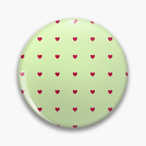 Item preview, Minimal Red Heart Pattern Pastel Green designed and sold by RiyanaStudio.