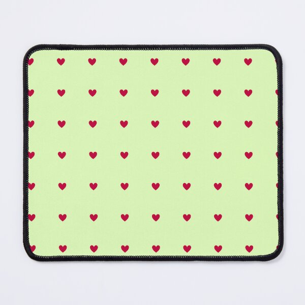 Item preview, Minimal Red Heart Pattern Pastel Green designed and sold by RiyanaStudio.