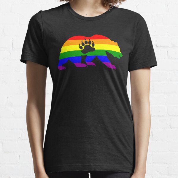 Gay Leather Bear Pride Flag Colors for Gay Bear Cubs T-Shirt, Gay