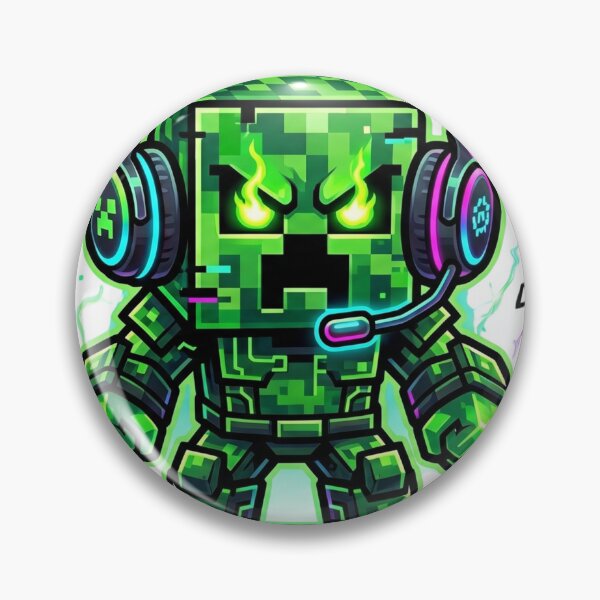 Item preview, Gamer Mode Active – Cybernetic Gaming Creeper with Headphones designed and sold by Pandora´s Box.