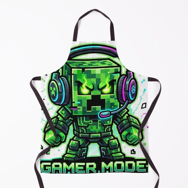 Item preview, Gamer Mode Active – Cybernetic Gaming Creeper with Headphones designed and sold by Pandora´s Box.