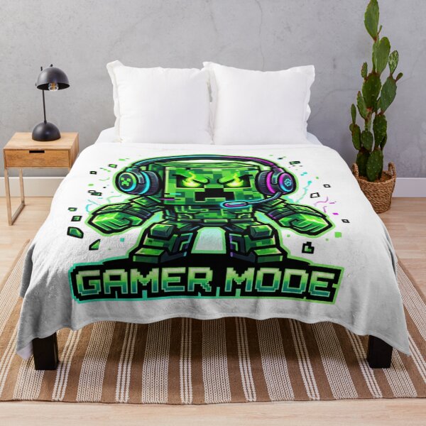 Item preview, Gamer Mode Active – Cybernetic Gaming Creeper with Headphones designed and sold by Pandora´s Box.