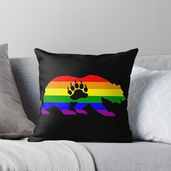 Item preview, Gay Bear Pride - LGBT Flag Bear Paw designed and sold by Sleazoid.