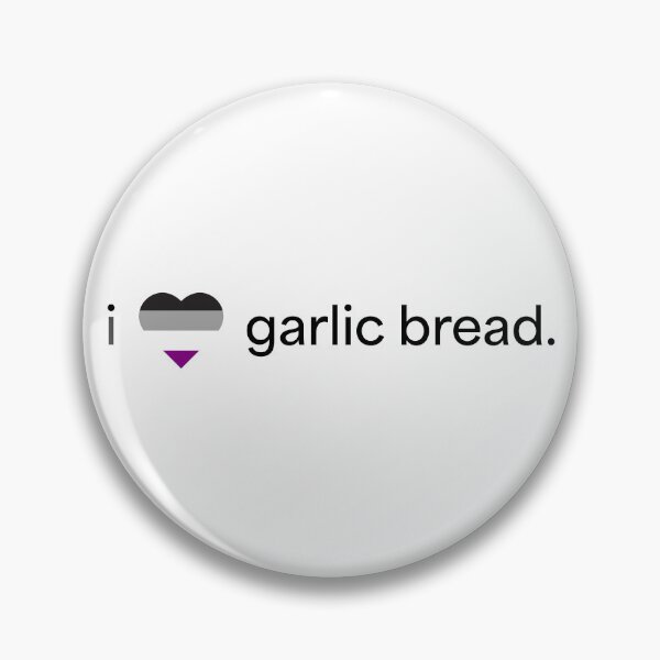 Item preview, I Heart Garlic Bread Asexual designed and sold by Dragon Meets Cat.