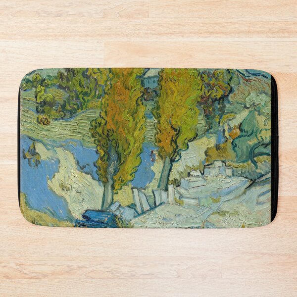 Item preview, Two Poplars in the Alpilles Near Saint Rémy by Vincent van Gogh: Expressive Landscape Poster designed and sold by artofuniverse.