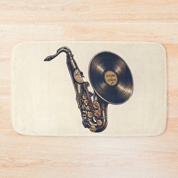 Item preview, Vintage Saxophone Vinyl Record Anatomy designed and sold by ZETORA Studio.