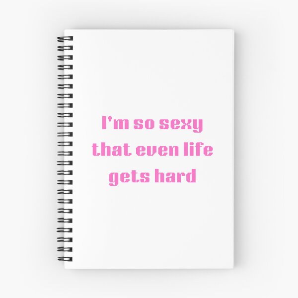 Item preview, I'm So Sexy That Even Life Gets Hard – Minimalist Aesthetic Typography (Pink Print) designed and sold by Rock Bottom Press.