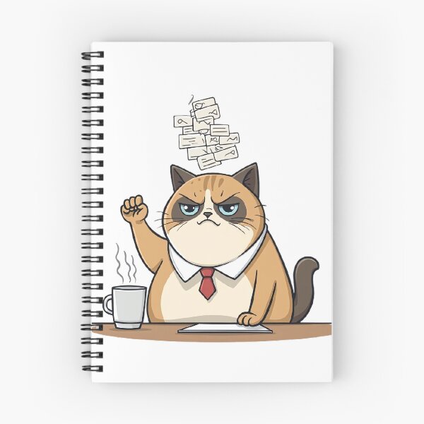 Item preview, Email Overload Coffee Cat designed and sold by Kalsaver.