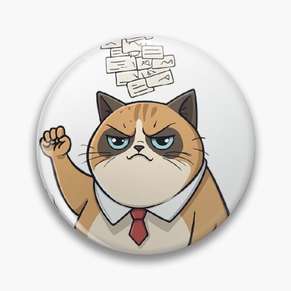 Item preview, Email Overload Coffee Cat designed and sold by Kalsaver.