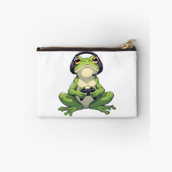 Item preview, Chill Frog Gamer Mascot designed and sold by Witty Moon.