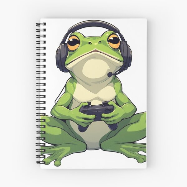 Item preview, Chill Frog Gamer Mascot designed and sold by Witty Moon.
