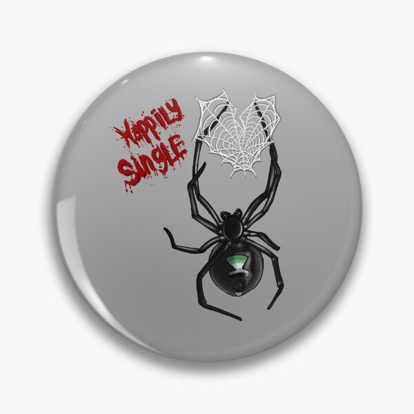 Item preview, Happily Single Aromantic Black Widow designed and sold by JoyHappySpiders.