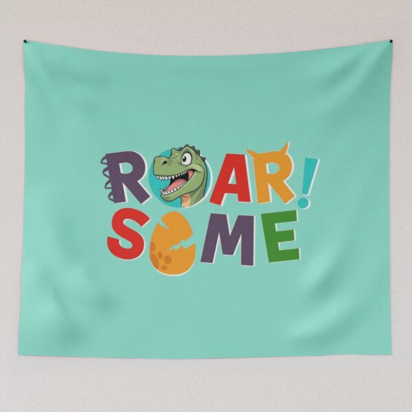 Artikelvorschau, Roar I’m 3 – Cute Dinosaur 3rd Birthday Design entworfen und verkauft von MeowLoka ⭐⭐⭐⭐.