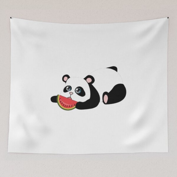 Item preview, Panda Eating Watermelon Lazy Summer Kawaii | Funny Panda Gift for Her | Food Lover Panda Tee designed and sold by SOLIORA  ATELIER.