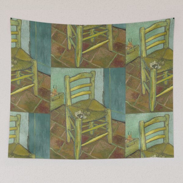 Item preview, Van Gogh’s Chair by Vincent van Gogh: Post Impressionist Fine Art Print designed and sold by artofuniverse.