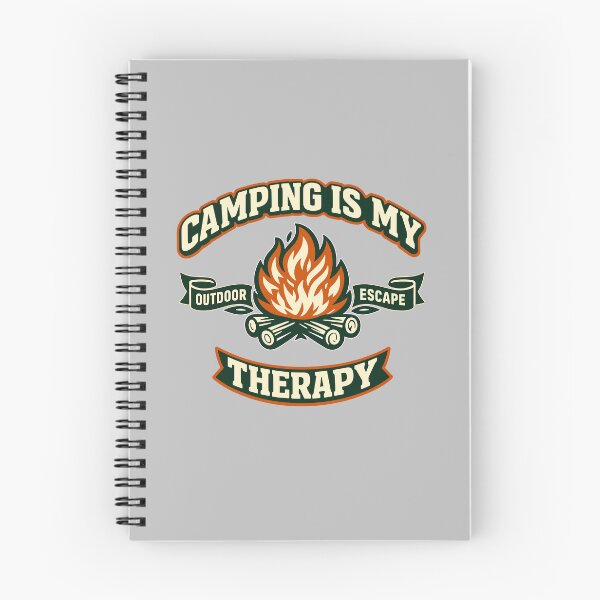 Item preview, Camping Is My Therapy Vintage Campfire Outdoor Escape Design designed and sold by American Spirit.