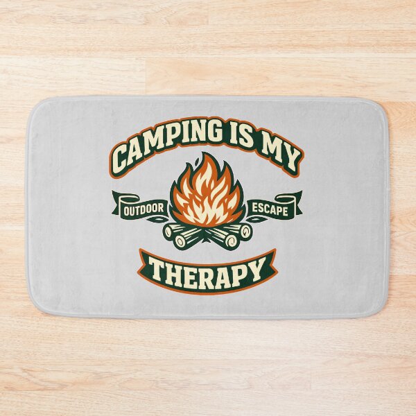 Item preview, Camping Is My Therapy Vintage Campfire Outdoor Escape Design designed and sold by American Spirit.