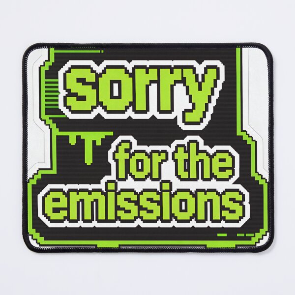 Item preview, Sorry For The Emissions - Retro Pixel Meme designed and sold by PictorialWhimsy.