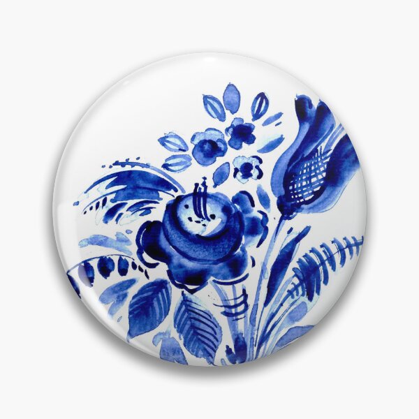 Item preview, Blue floral decor designed and sold by bokasin.