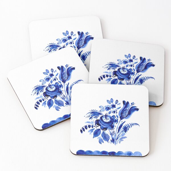 Item preview, Blue floral decor designed and sold by bokasin.