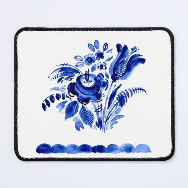 Item preview, Blue floral decor designed and sold by bokasin.