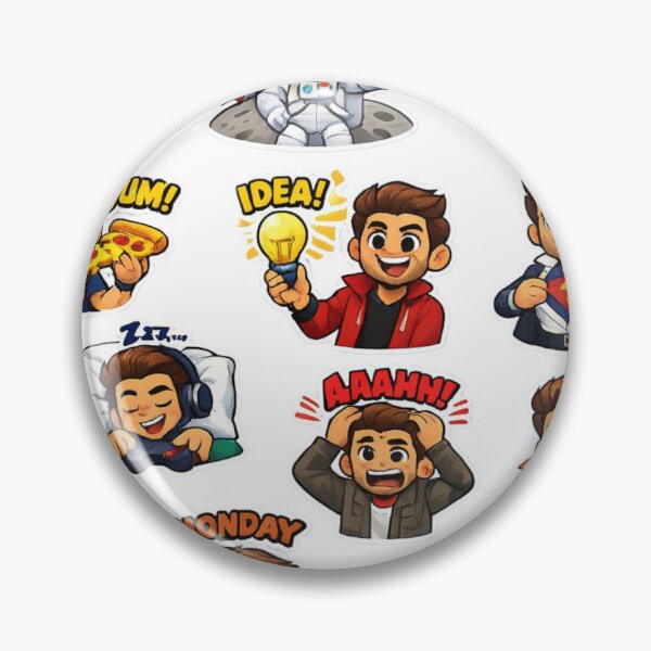 Item preview, Funny Cartoon Guy Daily Life Sticker Pack designed and sold by Hafcishop.