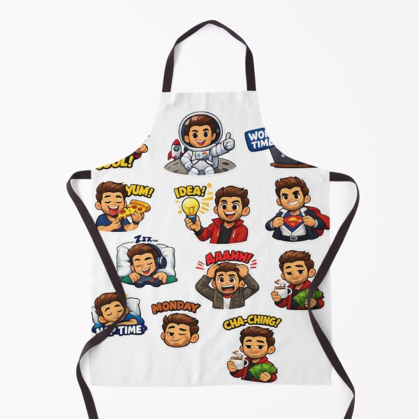 Item preview, Funny Cartoon Guy Daily Life Sticker Pack designed and sold by Hafcishop.