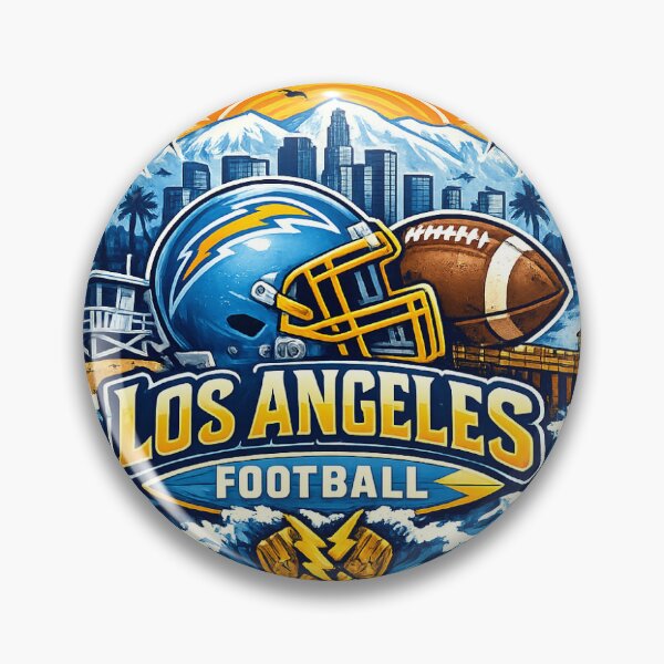 Artikelvorschau, Los Angeles Football Bolt City Sunset Design | LA Lightning Fan-Kunst | American Football California Skyline Retro-Stil entworfen und verkauft von GarnerSupplyCo.
