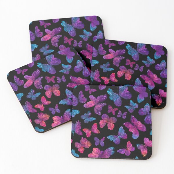 Item preview, Vibrant Ombre Butterfly Pattern Aesthetic Art designed and sold by NicolasGlowArt.