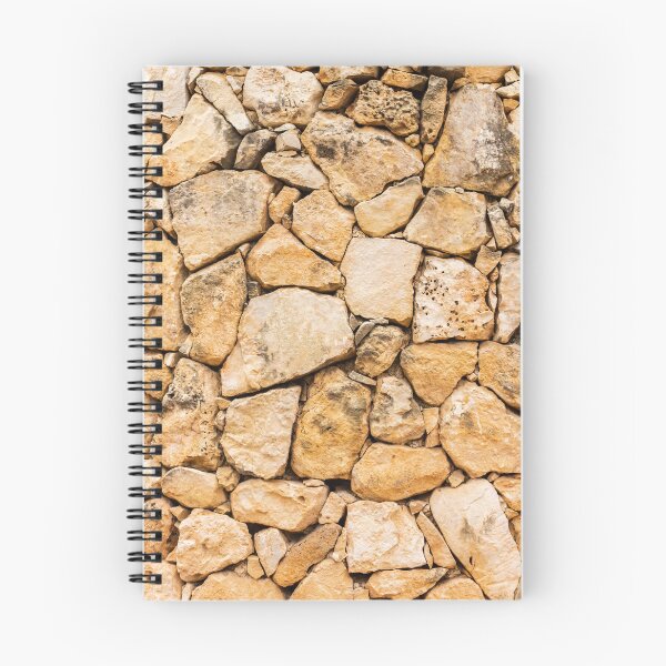 Item preview, Sunlit Dry Stone Wall Texture With Irregular Beige Limestone Rocks For Rustic Backgrounds designed and sold by Nmallia.