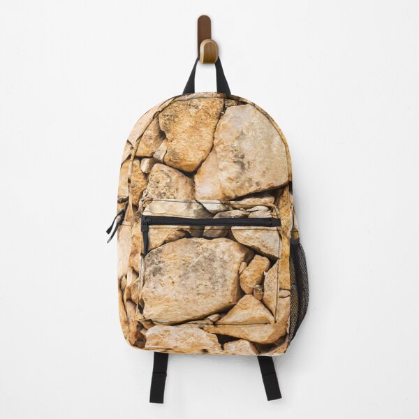 Item preview, Sunlit Dry Stone Wall Texture With Irregular Beige Limestone Rocks For Rustic Backgrounds designed and sold by Nmallia.
