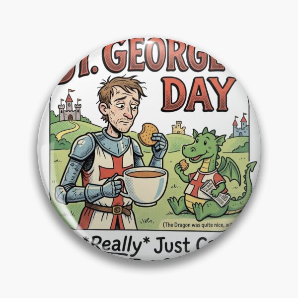 Item preview, Vintage St George's Day Satirical Art designed and sold by VelvetArchives.