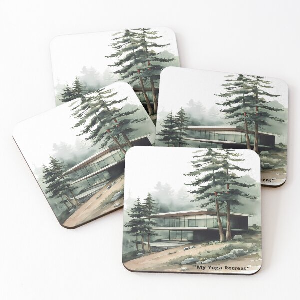 Item preview, My Yoga Retreat - Modern Forest Sanctuary Watercolor designed and sold by Modern Nest Art.