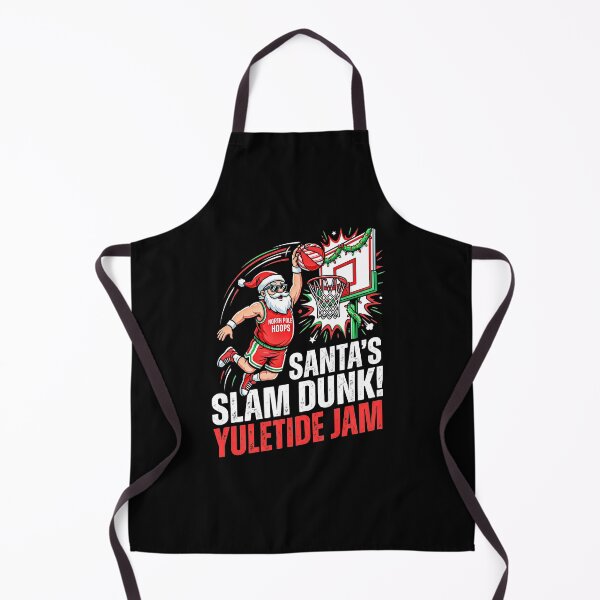 Item preview, Santa Slam Dunk Yuletide Jam Funny Christmas Basketball Player designed and sold by graphixpolash.