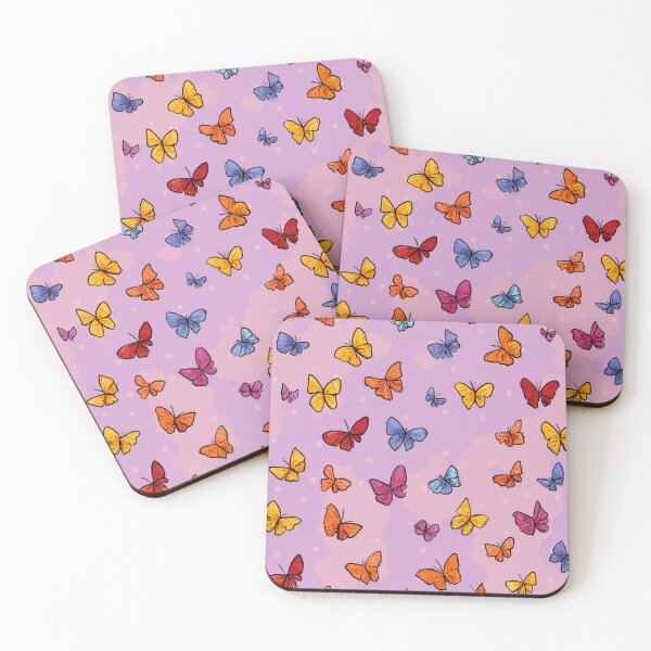 Item preview, Vibrant Flying Butterflies Aesthetic Pattern designed and sold by NicolasGlowArt.