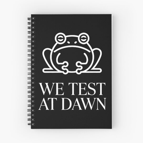 Item preview, We Test At Dawn Funny Frog Test Day designed and sold by Millsoft.