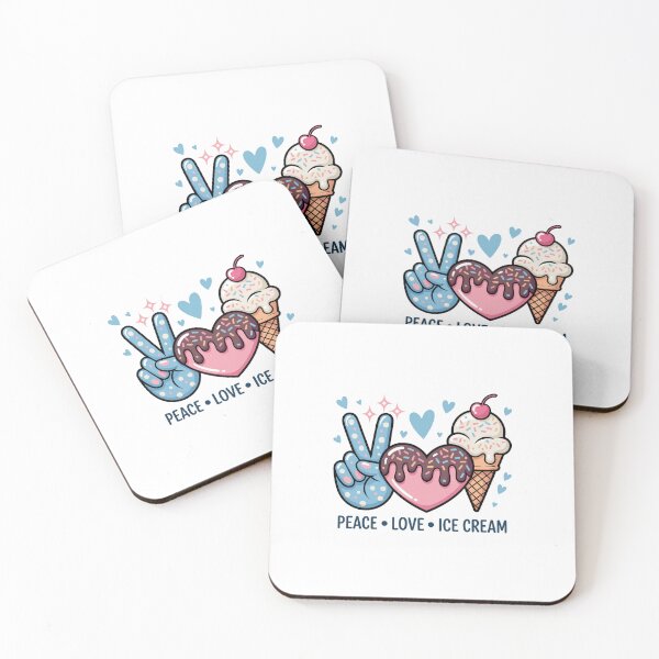 Item preview, Peace Love and Ice Cream designed and sold by jkrphoto.