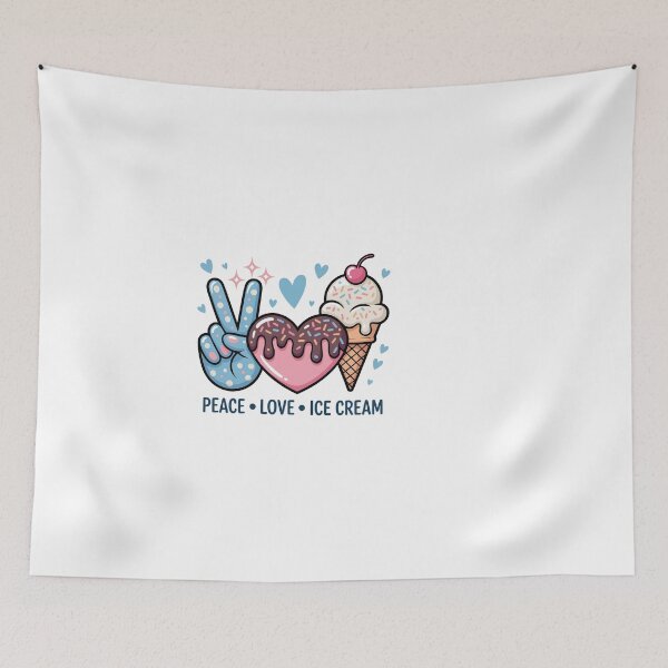 Item preview, Peace Love and Ice Cream designed and sold by jkrphoto.